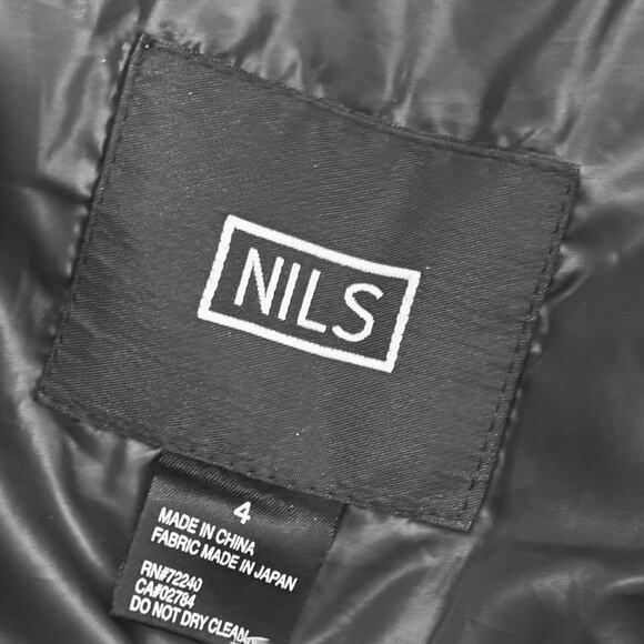 NILS Softshell Ski Snow Jacket Stitching Detail Womens 4 Winter Travel Dark Gray - Picture 10 of 13